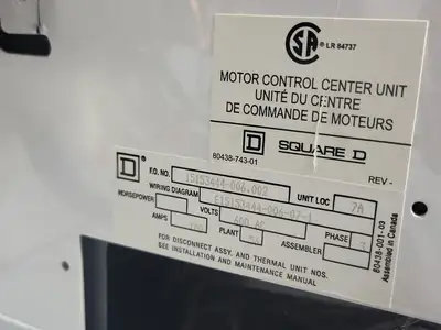 USED SQUARE D MODEL 6