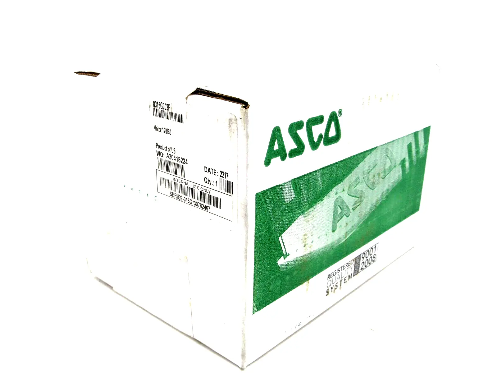 NEW SEALED ASCO 8315G002F SOLENOID VALVE 120/60V