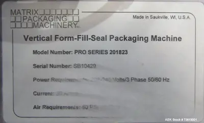 USED MATRIX PACKAGING ELETE