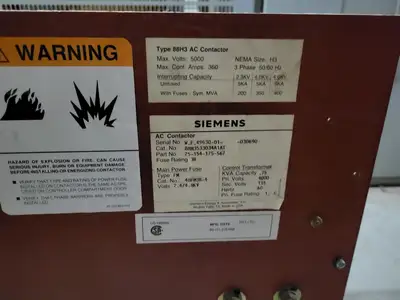 Used SIEMENS 88H3533034A1AT Switchgears British Columbia CA | Lenmark #240632