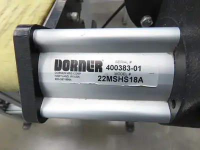 Dorner 2200 Series Belt Conveyor 18"x 72"L Variable Speed Drive 115V 88FPM