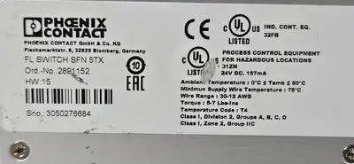Phoenix Contact FL SWITCH SFN 5TX Ethernet Switch (BIN531)