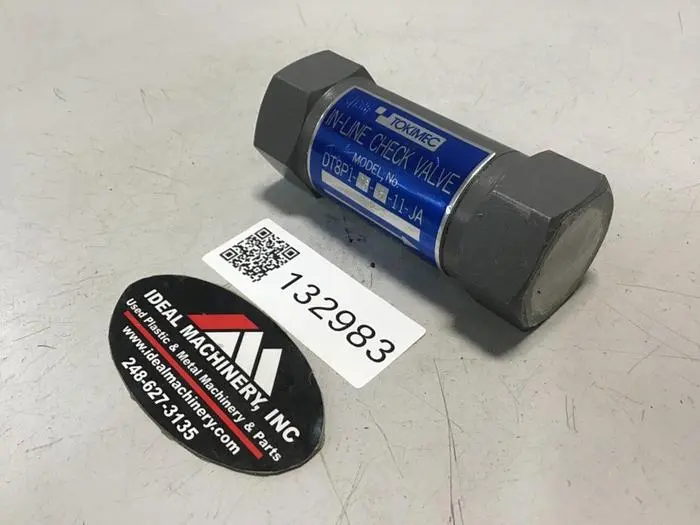 Used TOKIMEC DT8P1-06-5-11-JA-S22-J Valves/Fittings Michigan US | Ideal Machinery #703334