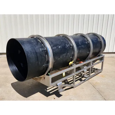 Used 35" Dia. X 12' Long Polymer Rotary Coating Drum Tumbler