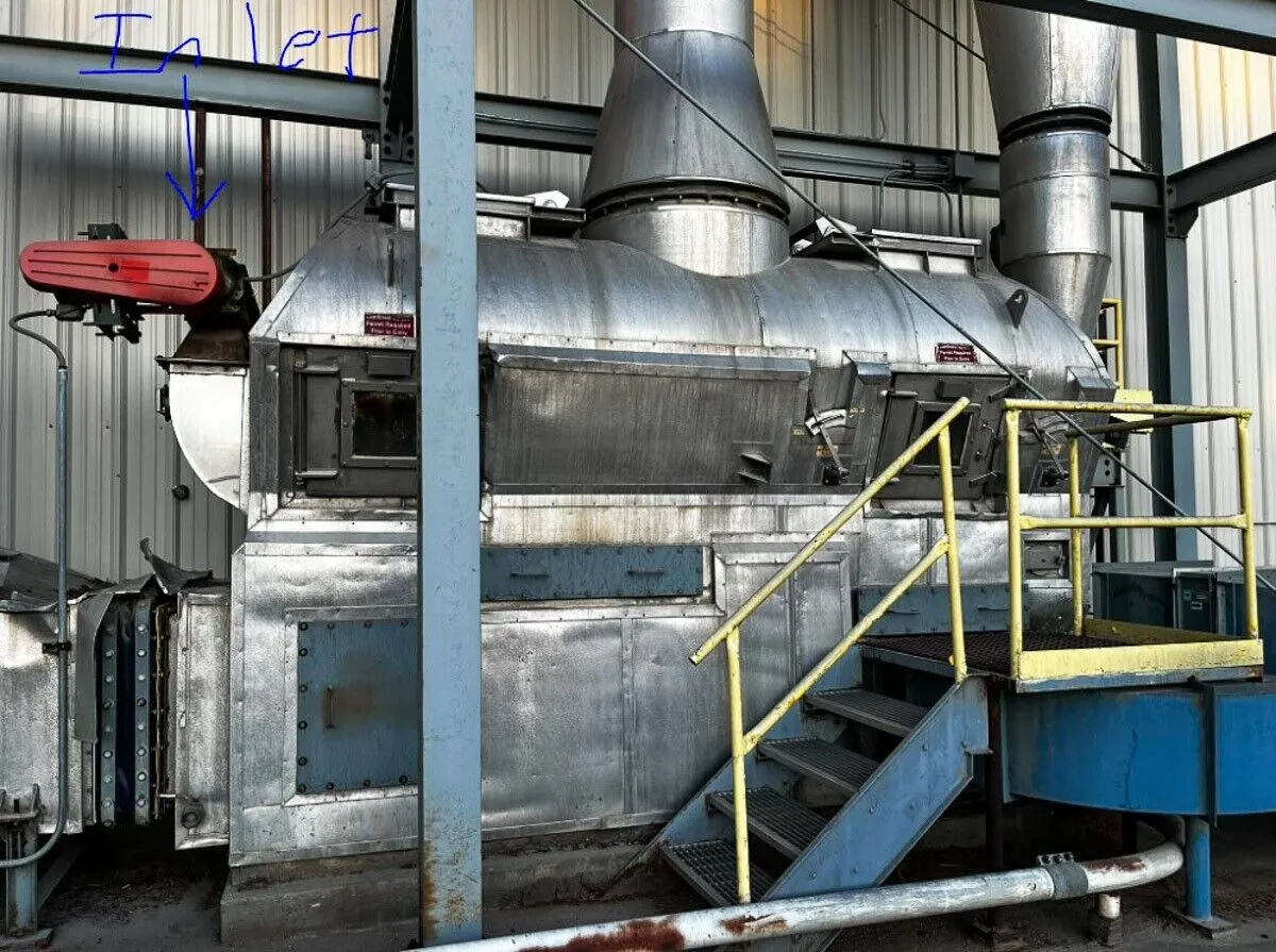 Used GEA Fluid bed dryer, approximately 36" wide X 144" long bed