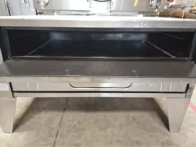 Bakers Pride 451 Single Deck 54" Natural Gas Pizza Deck Oven - Refurbished