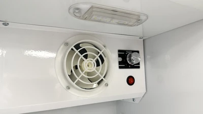 171-0196 Narrow Glass Door Self Contained Cooler