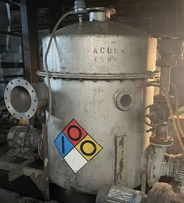 Stainless Steel Bolted Vacuum  Tank With Two 10 HP Blowers