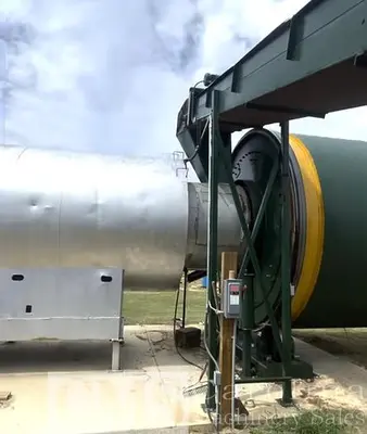 USED HEIL 12X40 TRIPLE PASS DRUM DRYER WITH GAS BURNER