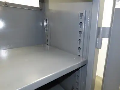 Strong Hold Skylight View Storage Cabinet Extreme Duty 12 GA 3 Shelf 60x24x60"