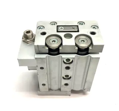 USED SMC GUIDED SLIDE TABLE CYLINDER 20MM STROKE 25MM BORE
