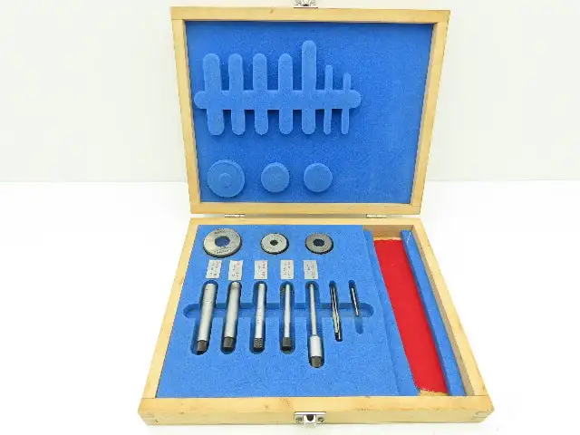 Fowler Holemike 3pt Internal Micrometer Bore Gage Head Set 6-16mm .236-.630"