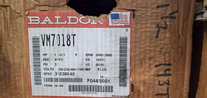 Used BALDOR VM7018T Parts California US | Machinery & Equipment #139168