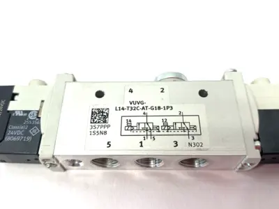 Used Festo Solenoid Valve 2x3/2-way monostable closed 566496 Solenoid Valves Michigan US | Maverick Industrial Sales #1398245