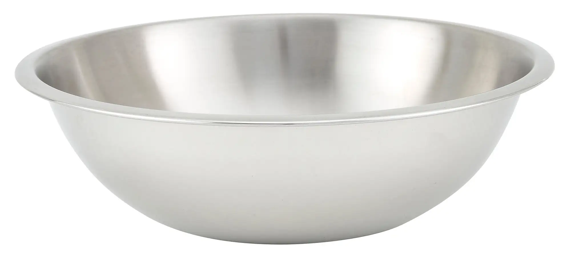 4qt Mixing Bowl, Shallow, Heavy-duty S/S,0.65mm (12 Each)