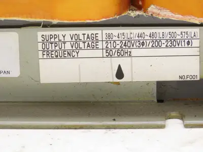 Tokuden Sangyou Step-Down Transformer 3Phase 3kVA 380-575V HV 210-230V LV