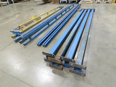 Gorbel 1/4 Ton 500Lb Free Standing 4-Post Bridge Crane 15'Span 18' 6"Runway