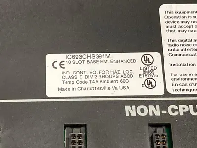 Used GE FANUC IC693CHS391M Industrial Controls Ohio US | Surplus Asset Holdings #1244874