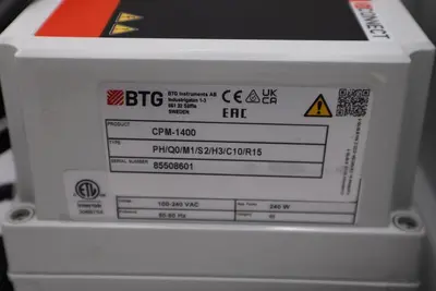 BTG CPM-1400 PH/Q0/M1/S2/H3/C10/R15 CONSISTENCY TRANSMITTER - NEW - STOCK 3827CC