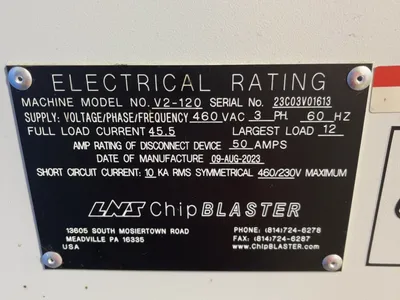 Used 2023 LNS V2120 Chemical & Process Equipment Ohio US | HGR 24 #1144915