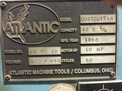 Used 1980 ACCURSHEAR COST CUTTER Sheet Metal Shears Michigan US | Aucto #1306884