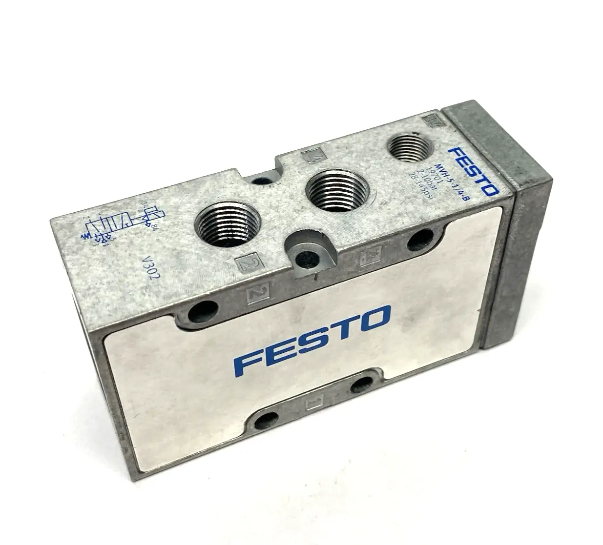 New | in-Stock Festo Solenoid Valve 5/2-way Monostable 19701 COIL REMOVED Solenoid Valves Michigan US | Maverick Industrial Sales #1400694