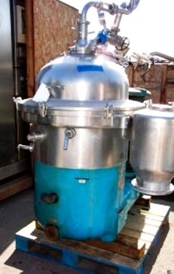 (2) Westfalia SAMR 15037 clarifier centrifuges, 316SS.