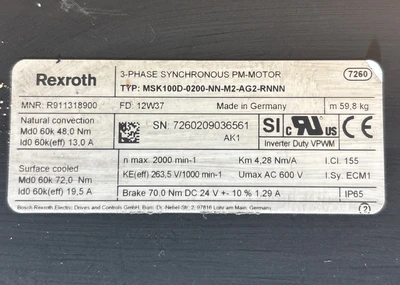 New | in-Stock Rexroth R911318900 Servo Motors Indiana US | J&J Industrial Supply #1548351