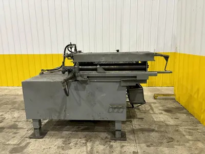 36"W X 24" PRESS EQUIPMENT AIR GRIP FEEDER W/ STRAIGHTENER & ROLL 1998 : STOCK #21953