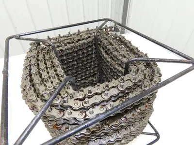 Peer 50R X100FT SP D-1 E2PIN Roller Chain #50 Riveted 100' Reel D-1 Attachment