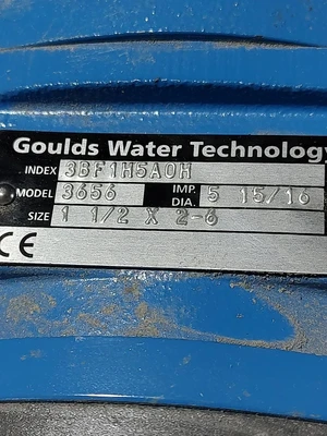 Used Goulds Water Pump 3656 Nice Condition 3656 3BF1H5A Centrifugal Pumps Kentucky US | Edwards Industrial Repair #1172768