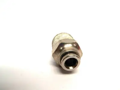 Used Clippard Stainless Push-Quick Male Connector 3/8 NPT Parts (Hydraulics and Pneumatics) Michigan US | Maverick Industrial Sales #1399886
