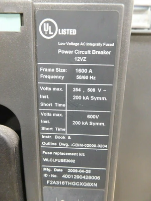 Used Siemens WLF2A316 Circuit Breakers Ohio US | Equipment Recovery Corp. #1330583