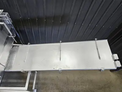 Used Screw Conveyor, 9” diameter x 108” long, Variable Speed