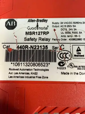 Allen Bradley 440R-N23135 /C Guardmaster MSR127RP Safety Relay (2.1.5)