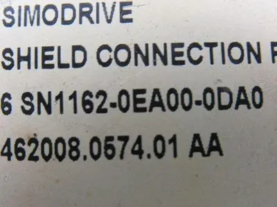 Siemens 6N1162-0EA00-0DA0 Simodrive Shield Connection Plate
