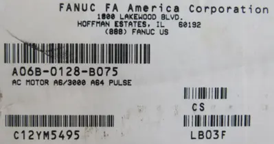 NEW FANUC A06B-0128-B075 SERVO MOTOR A06B0128B075