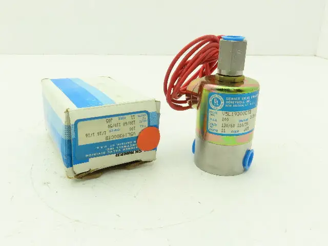 Honeywell Skinner V5L19300CTB Solenoid Valve 3-Way NC 120V 100 PSI 1/4" NPT