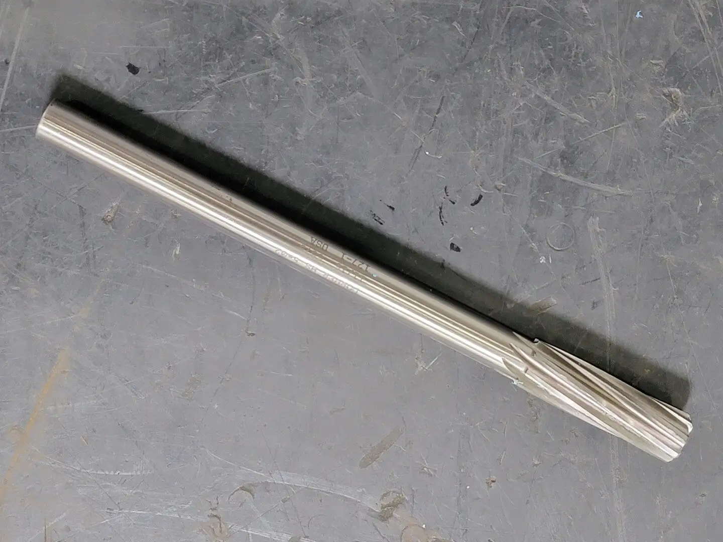 11/16in. x 10-1/2in. Right-Spiral Chucking Reamer, 0.6875in. Dia. Str. Shank