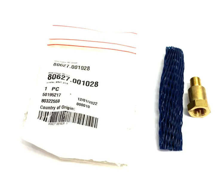 Used ATLAS COPCO ADAPTER M8X1 G1/8 Connector Accessories | Maverick Industrial Sales #1102741