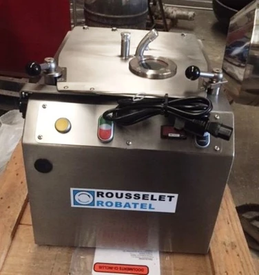 NEW: Rousselet Robatel RA 20 Vx R perforate basket centrifuge, 316L SS.