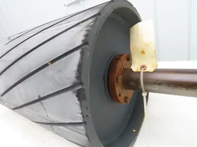 12" Dia x 26"W Conveyor Drive Pulley 1-15/16" Shaft Lagged Roller