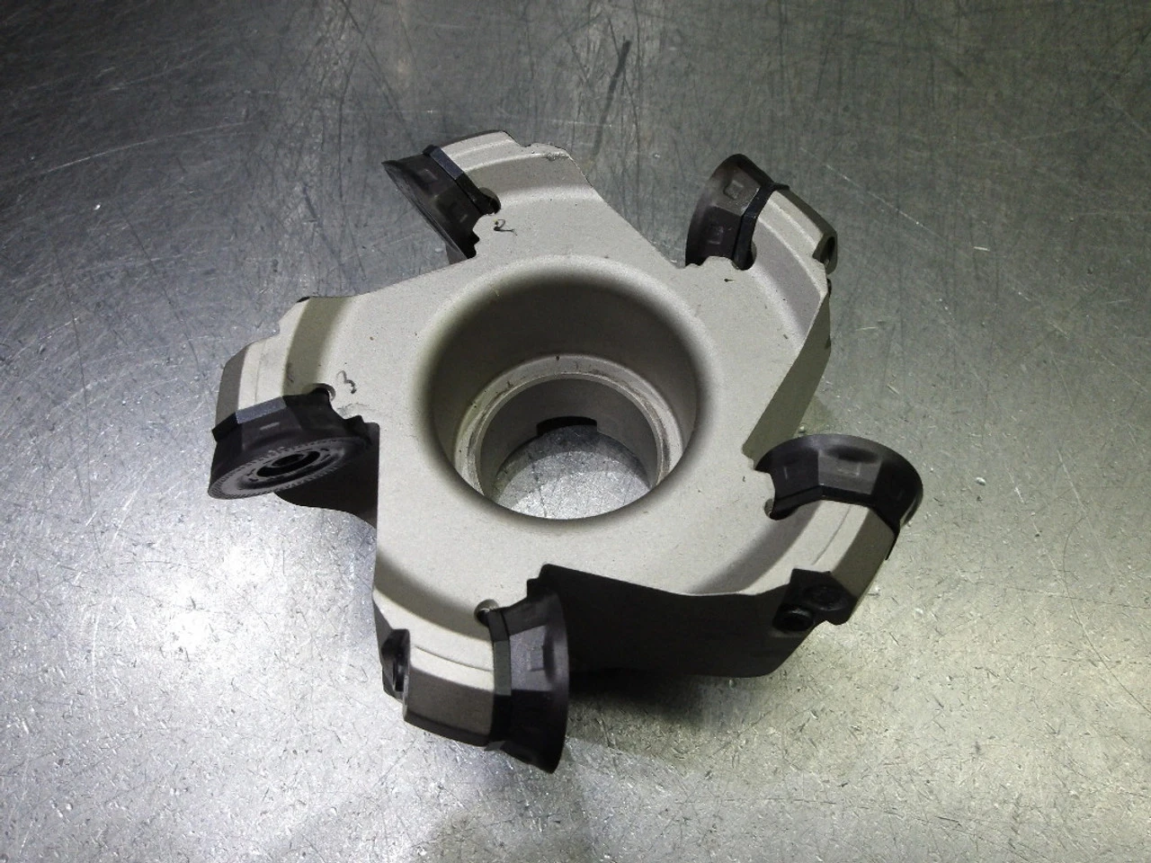 Iscar HELIOCTO 3" Indexable Facemill 1" Arbor HOF D3.00-5-1.00-R07 (LOC1056B)
