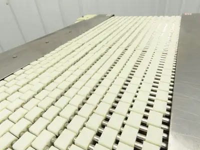 Hosokawa FA420KST 29"x 51"L Food Process Spreader Fanning Conveyor 3PH Adj Speed