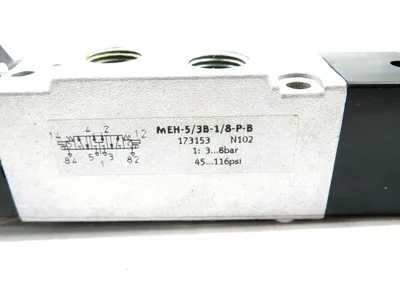 NEW FESTO MEH-5/3B-1/8-P-B SOLENOID VALVE MEH53B18PB