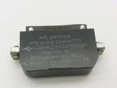 Cutler Hammer Eaton 10933H2 Auxiliary Contact