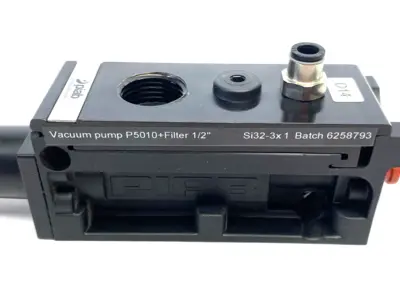 Used Piab Large Stackable Si32-3x1 Vacuum Pump P5010+Filter 1/2" Vacuum Pumps Michigan US | Maverick Industrial Sales #1410833