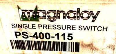 NEW MAGNALOY PS-400-115 SINGLE PRESSURE SWITCH PS400115