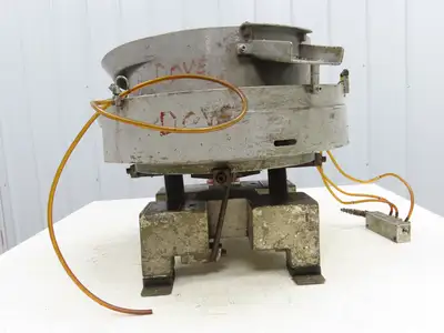 Fortville Feeders Vibco 250 Pneumatic Vibratory Parts Feeder 20" Stainless Bowl
