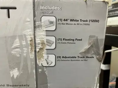 New | in-Stock Lithonia New Lithonia Lighting Series Track Kit 44" 3-Light Matte White LED Linear Track Lighting Kit Lighting Illinois US | Falcon Restaurant Supply #1376075